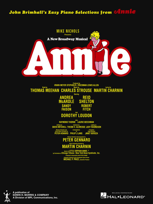 Title details for Annie (Broadway) Songbook by John Brimhall - Available